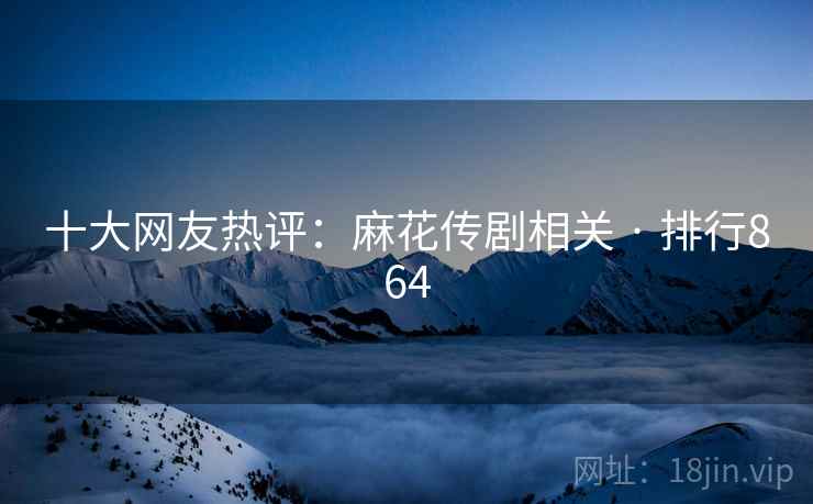 十大网友热评：麻花传剧相关 · 排行864